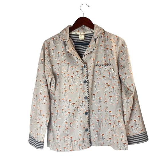 MUNKI MUNKI Flannel Pajama Set Sock Monkey Bamboo and Cotton Size S - Picture 2 of 16